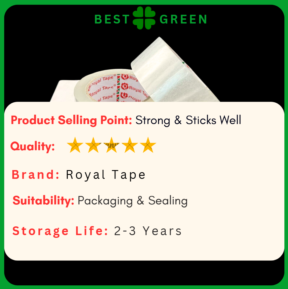 ✅SG READY STOCK | OPP Clear Tape | Royal Brand | Packing Tape|Packaging Tape | Premium Quality Tape