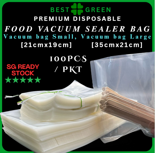 ✅SG READY STOCK Kitchen Food Vacuum Bag | Food Storage Vacuum Bags | Food Vacuum Compression Bag | [100PCS/PKT]