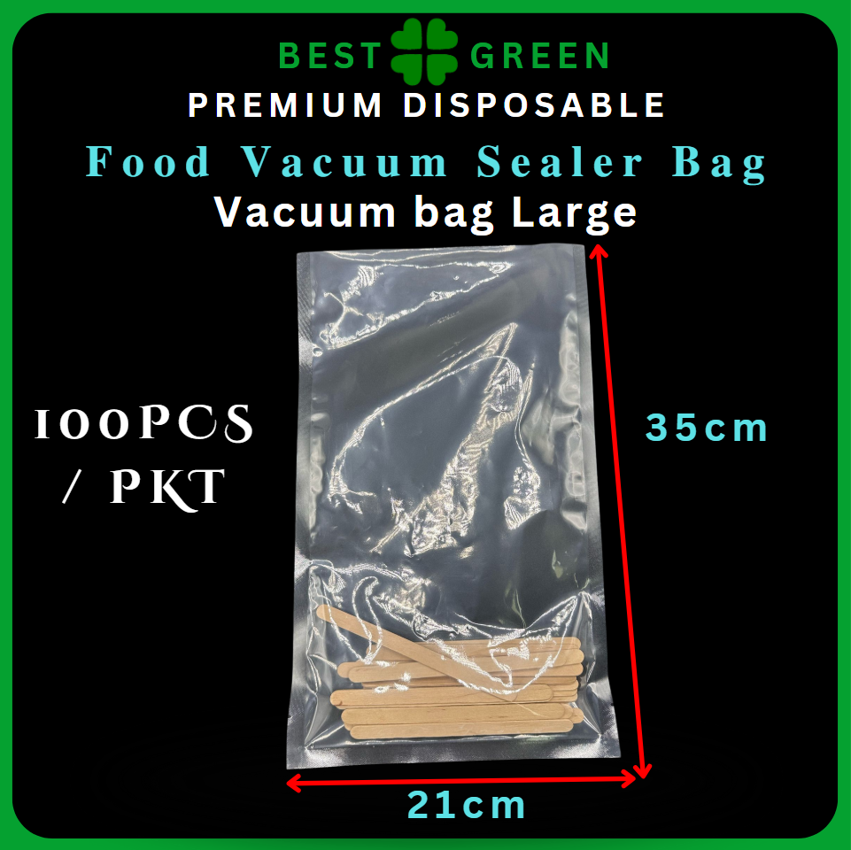 ✅SG READY STOCK Kitchen Food Vacuum Bag | Food Storage Vacuum Bags | Food Vacuum Compression Bag | [100PCS/PKT]