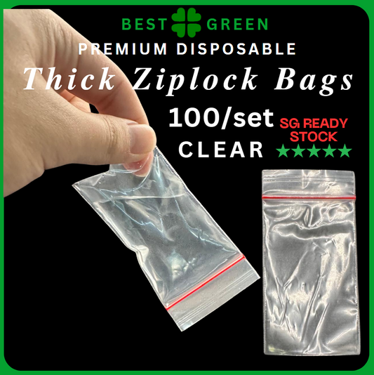 ✅SG READY STOCK [100pcs/pkt] Thick Ziplock Bags / Food Grade Zipper Bags for sauce / Sauce Bag