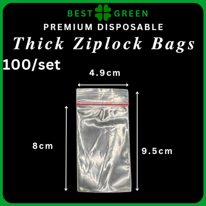 ✅SG READY STOCK [100pcs/pkt] Thick Ziplock Bags / Food Grade Zipper Bags for sauce / Sauce Bag