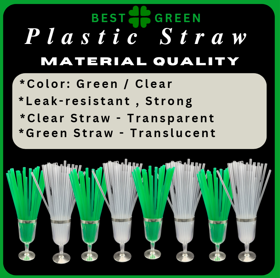 ✅SG READY STOCK [50pcs/pkt] 12oz/ 16oz / 22oz Cold Paper Cup / Lids / Green and Clear Straw