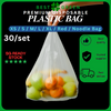 [✅SG READY STOCK] Disposable Carrier Bags / Plastic Bag With Handle