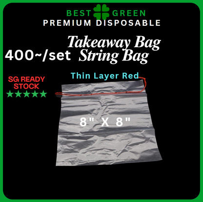 [✅SG READY STOCK] Disposable Carrier Bags / Plastic Bag With Handle