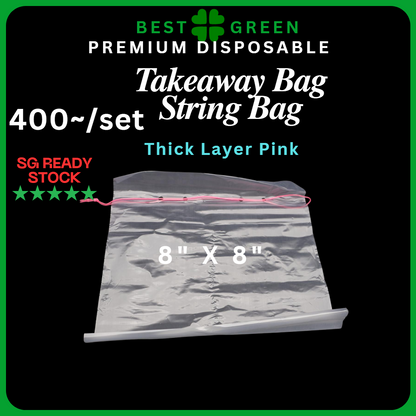 [✅SG READY STOCK] Disposable Carrier Bags / Plastic Bag With Handle