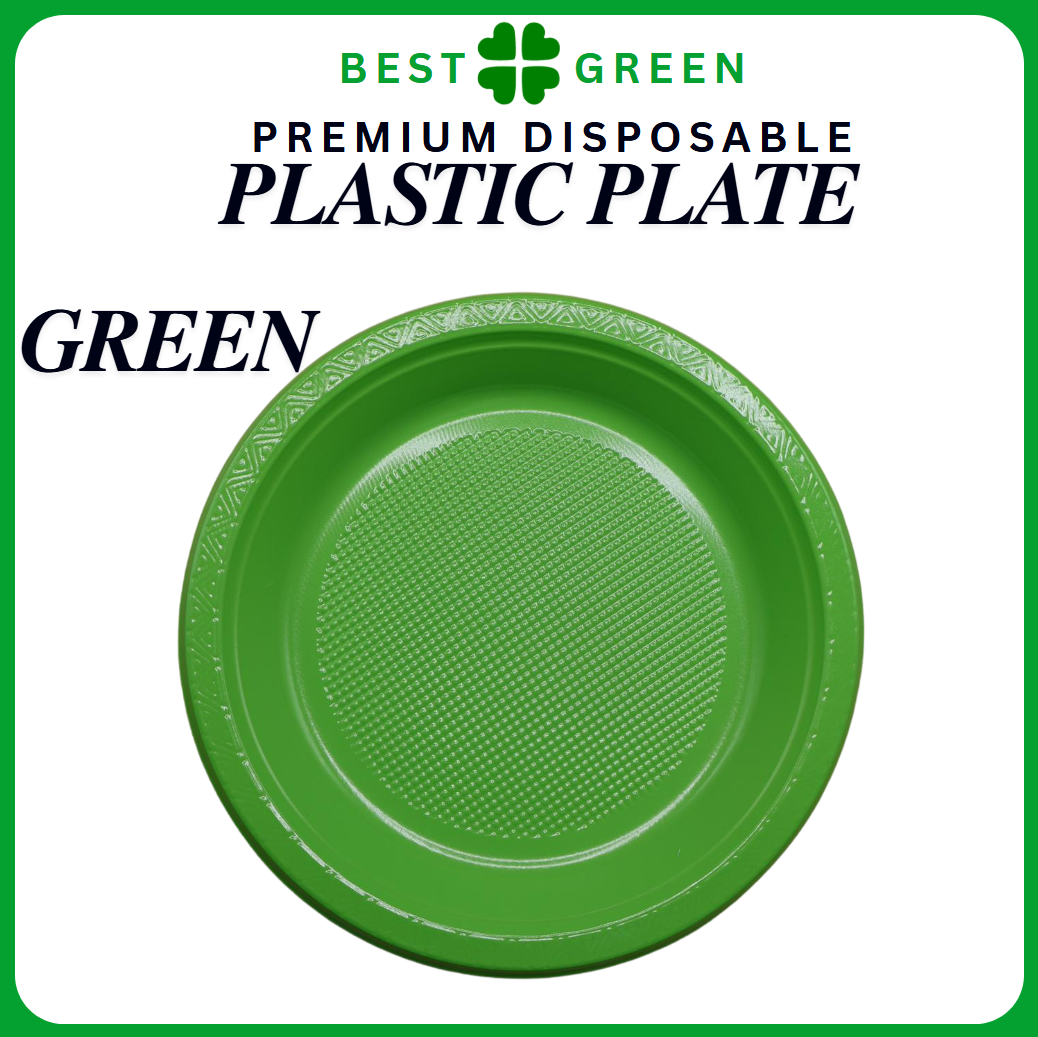 [50pcs/pack] Disposable Plastic Plate (6'' / 7'' / 9'' / 10'')  Multi Color Plastic Plate