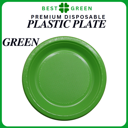 [50pcs/pack] Disposable Plastic Plate (6'' / 7'' / 9'' / 10'')  Multi Color Plastic Plate