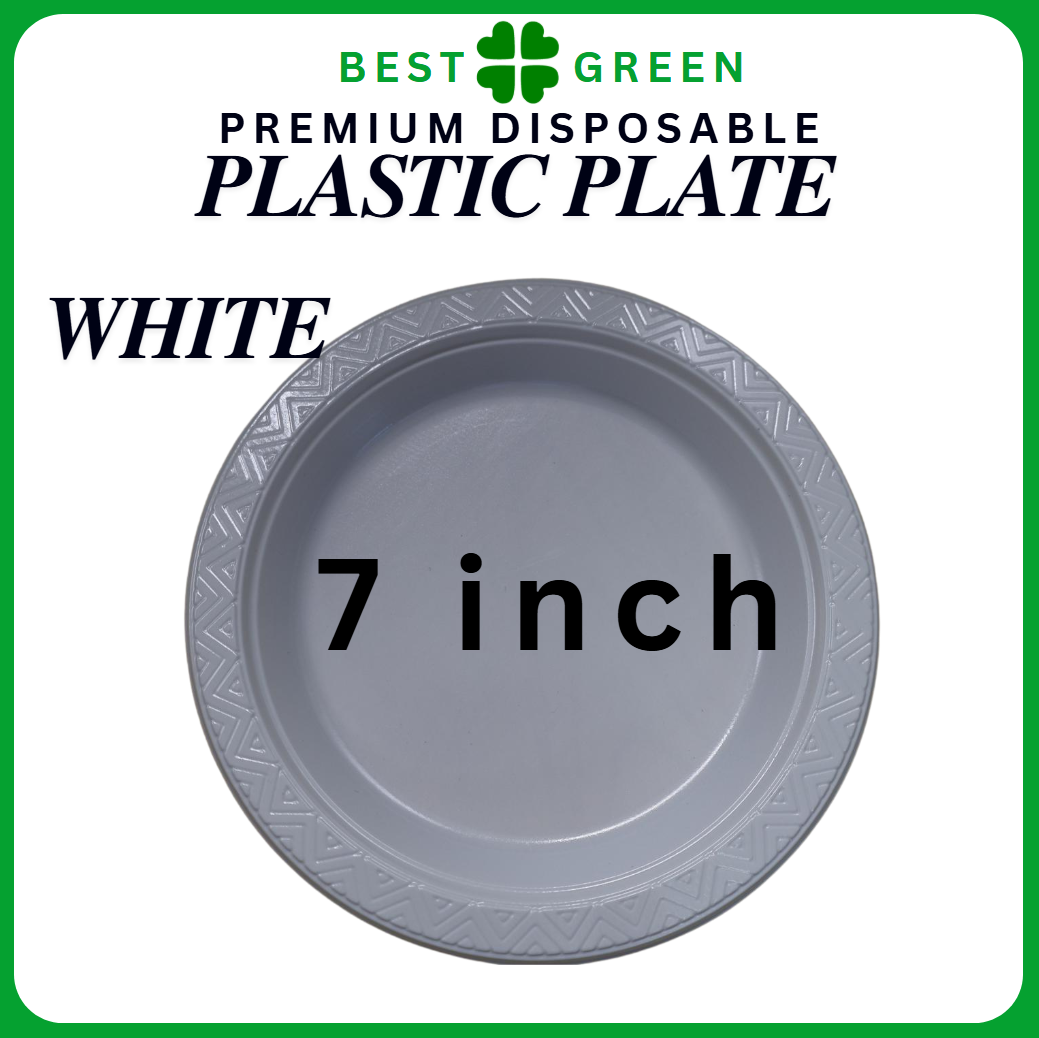 [50pcs/pack] Disposable Plastic Plate (6'' / 7'' / 9'' / 10'')  Multi Color Plastic Plate
