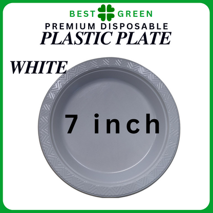 [50pcs/pack] Disposable Plastic Plate (6'' / 7'' / 9'' / 10'')  Multi Color Plastic Plate