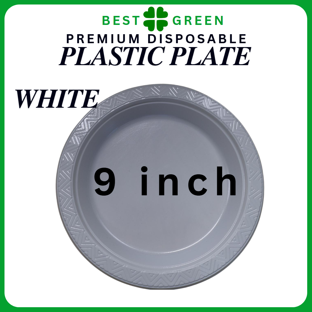 [50pcs/pack] Disposable Plastic Plate (6'' / 7'' / 9'' / 10'')  Multi Color Plastic Plate