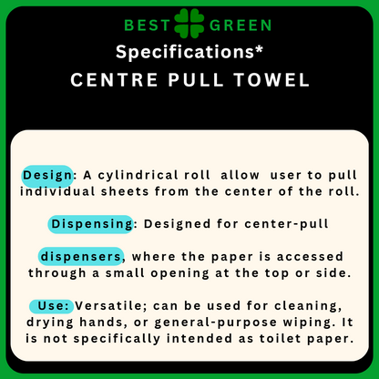 Centre Pull Towel [6 Rolls/Carton]/ Jumbo Toilet Roll [12 Rolls/Carton] hand towel toilet rolls soft