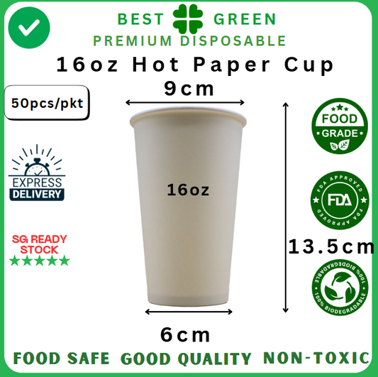 16oz Hot Paper Cup - [1 ctn]