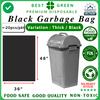 Disposable Trash Bag / Garbage Bag [Black] – Thick | Heavy Duty | 36x48" | 1 Bag