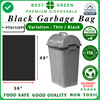 Disposable Trash Bag / Garbage Bag [Black] – Thin | Light Duty | 36x48"