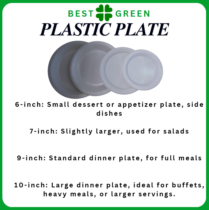 Disposable Plastic Plate [9 Inch] | White | 1 Ctn