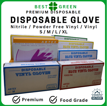 Disposable Clear Vinyl Glove [Extra Large] | Powdered | 1 Ctn