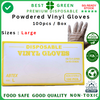 Disposable Clear Vinyl Glove [Large] | Powdered | 1ctn