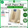 Disposable Kraft Paper Bag With Window | Small | 1 Ctn