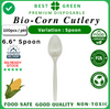 Biodegradable Bio-Corn Cutlery [6.6" Spoon] | 1 Ctn