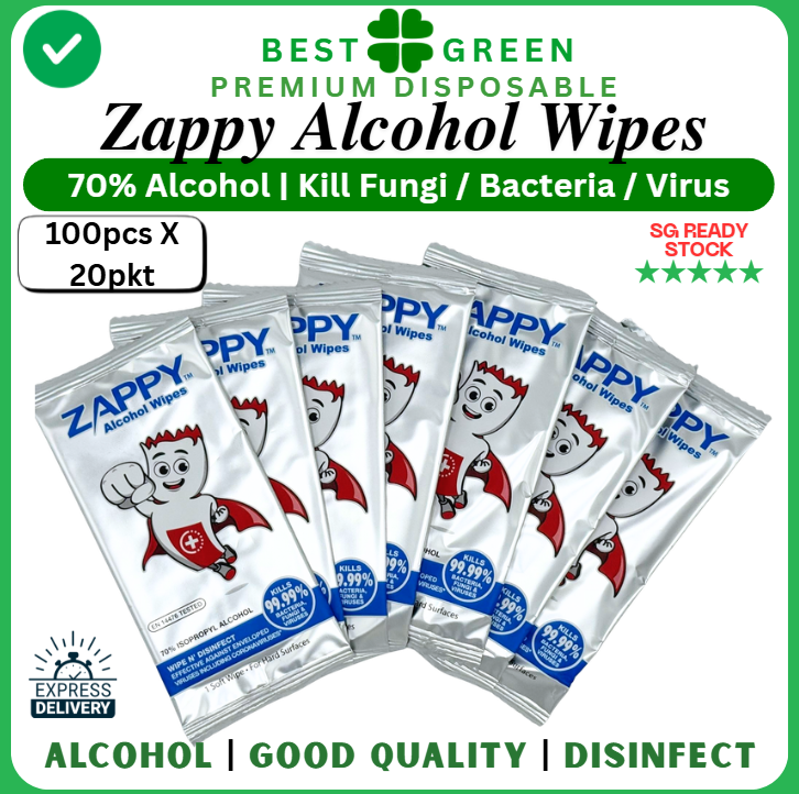 Zappy IPA Alcohol Wipes | [1 Ctn]