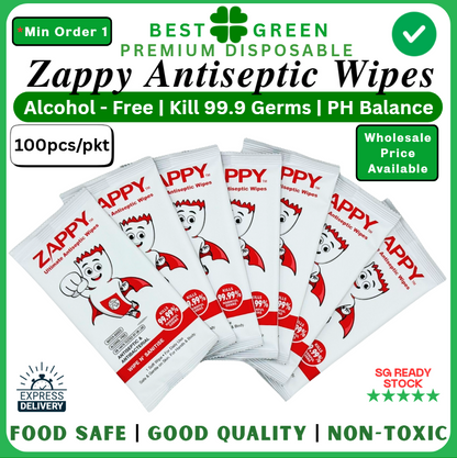 Zappy Ultimate Antiseptic Wipes | [1 Ctn]