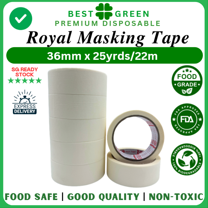 [36mm x 22m] Royal Masking Tape | 1 Ctn
