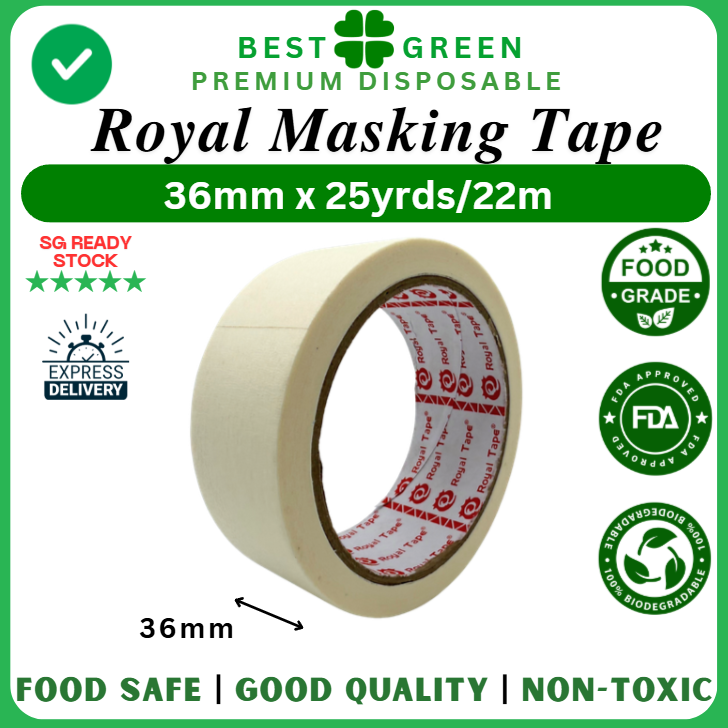[36mm x 22m] Royal Masking Tape | 1 Ctn