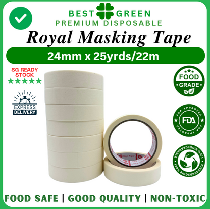 [24mm x 22m] Royal Masking Tape | 1 Ctn