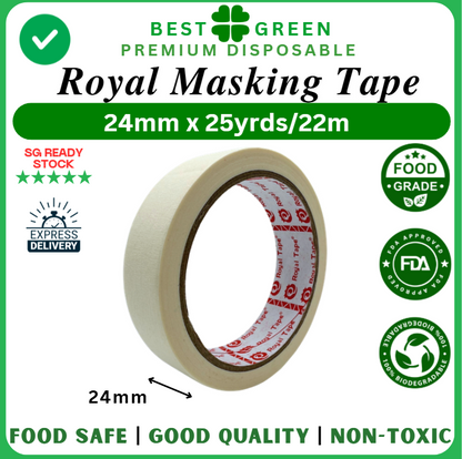 [24mm x 22m] Royal Masking Tape | 1 Ctn