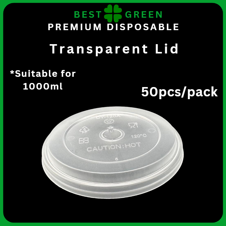 Plastic Injection Cups PP Lid* [1000ml] | 1 Ctn