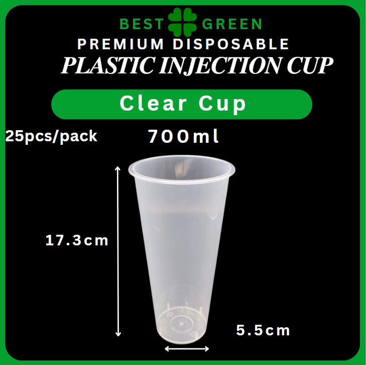 Plastic Injection Cup PP [700ml] | 1 Ctn