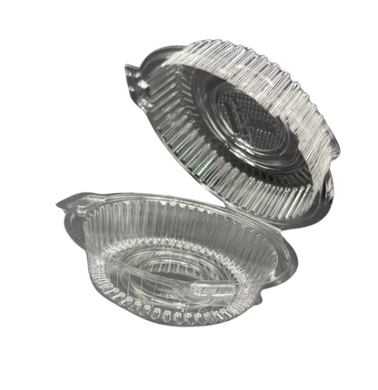 ✅SG READY STOCK [50pcs/pkt] Round Clamshell Cake Container /TP - 1L / Round Cake Container with Lid