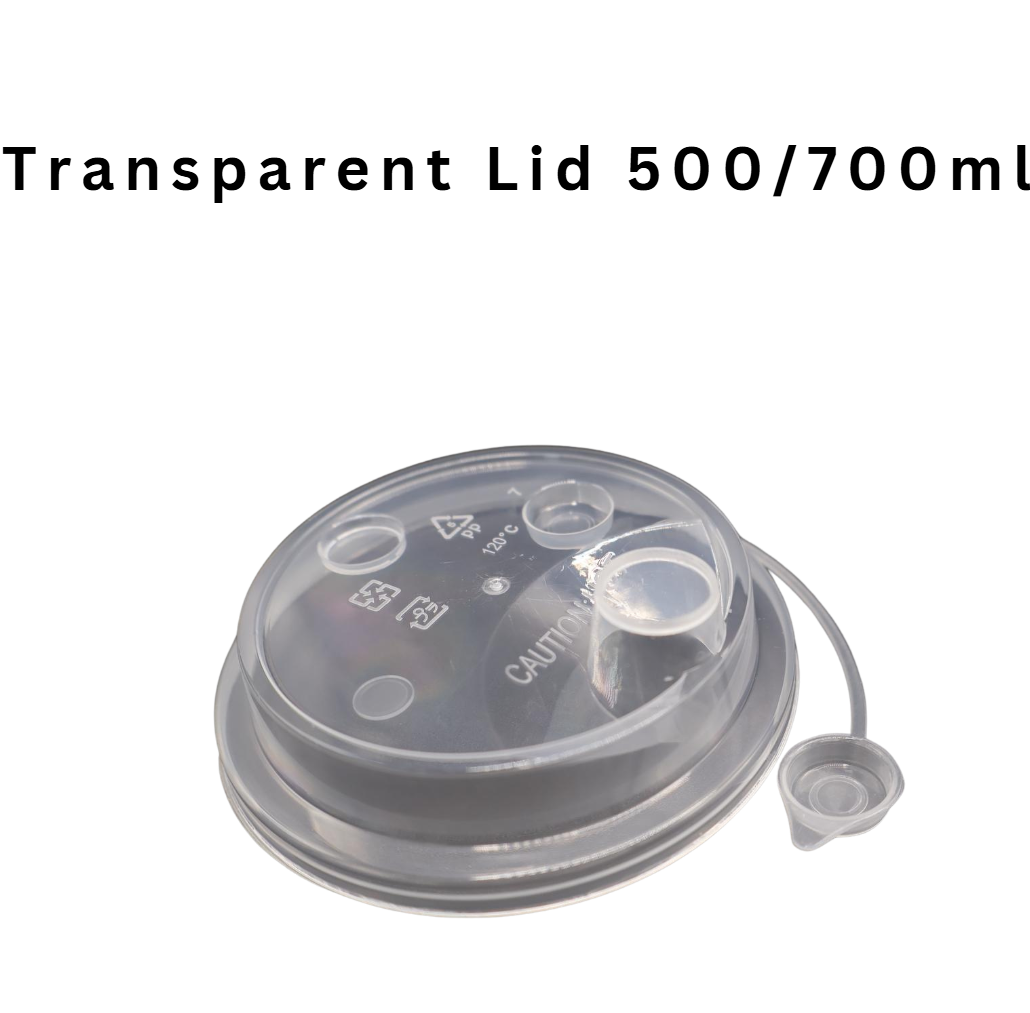 ✅SG READY STOCK [500ml/700ml/1000ml] Plastic Disposable PP Injection Cups Clear / White With Lids & Stopper