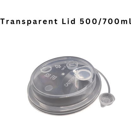 ✅SG READY STOCK [500ml/700ml/1000ml] Plastic Disposable PP Injection Cups Clear / White With Lids & Stopper