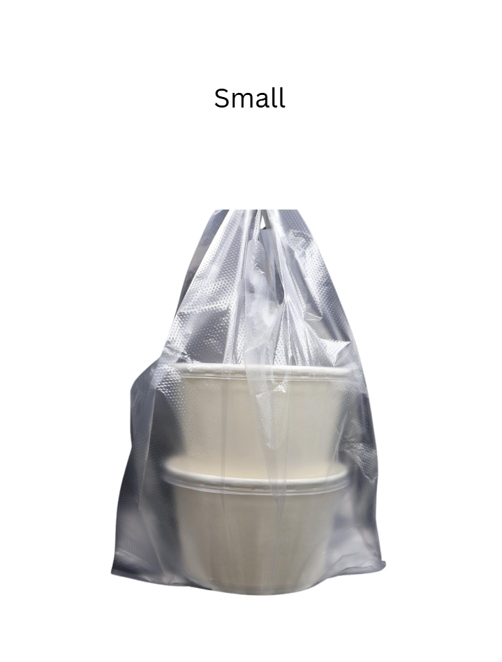 [✅SG READY STOCK] Disposable Carrier Bags / Plastic Bag With Handle