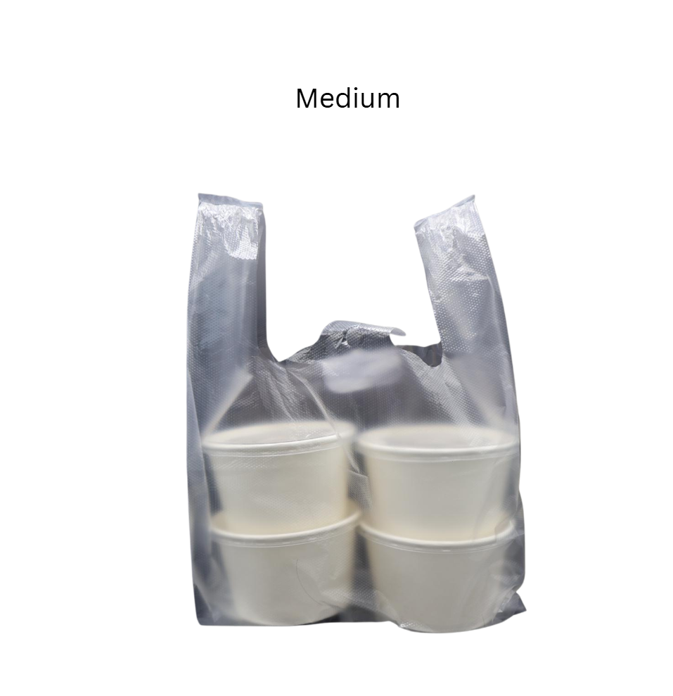 [✅SG READY STOCK] Disposable Carrier Bags / Plastic Bag With Handle