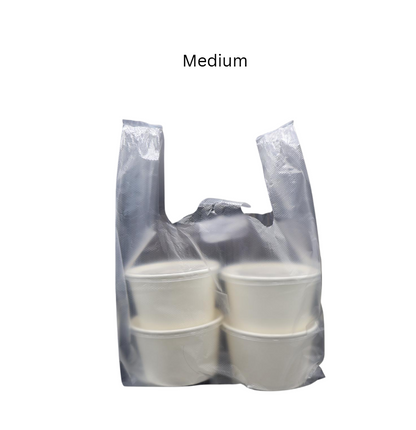 [✅SG READY STOCK] Disposable Carrier Bags / Plastic Bag With Handle