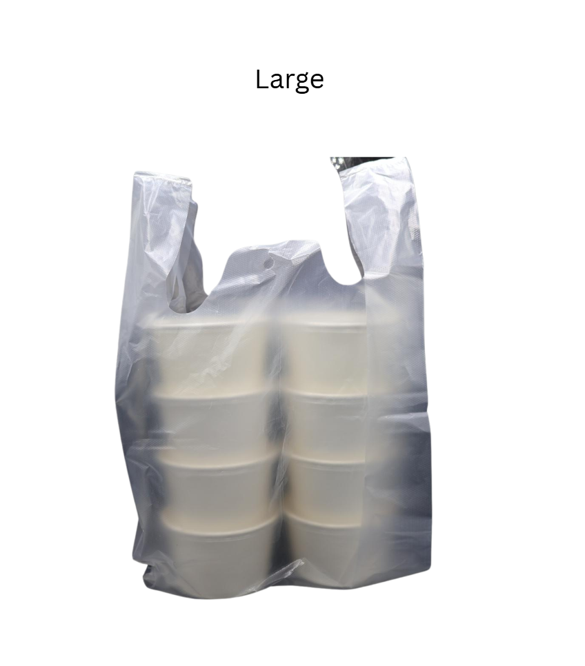 [✅SG READY STOCK] Disposable Carrier Bags / Plastic Bag With Handle
