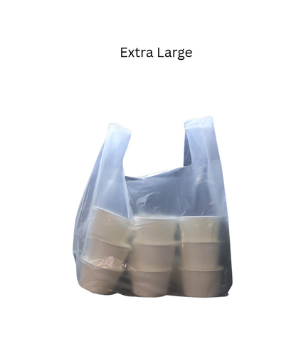 [✅SG READY STOCK] Disposable Carrier Bags / Plastic Bag With Handle