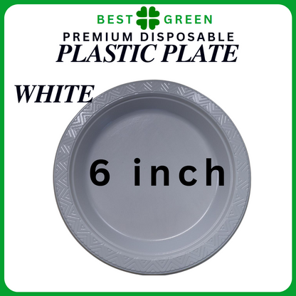 [50pcs/pack] Disposable Plastic Plate (6'' / 7'' / 9'' / 10'')  Multi Color Plastic Plate