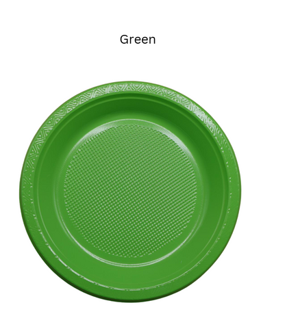 [50pcs/pack] Disposable Plastic Plate (6'' / 7'' / 9'' / 10'')  Multi Color Plastic Plate