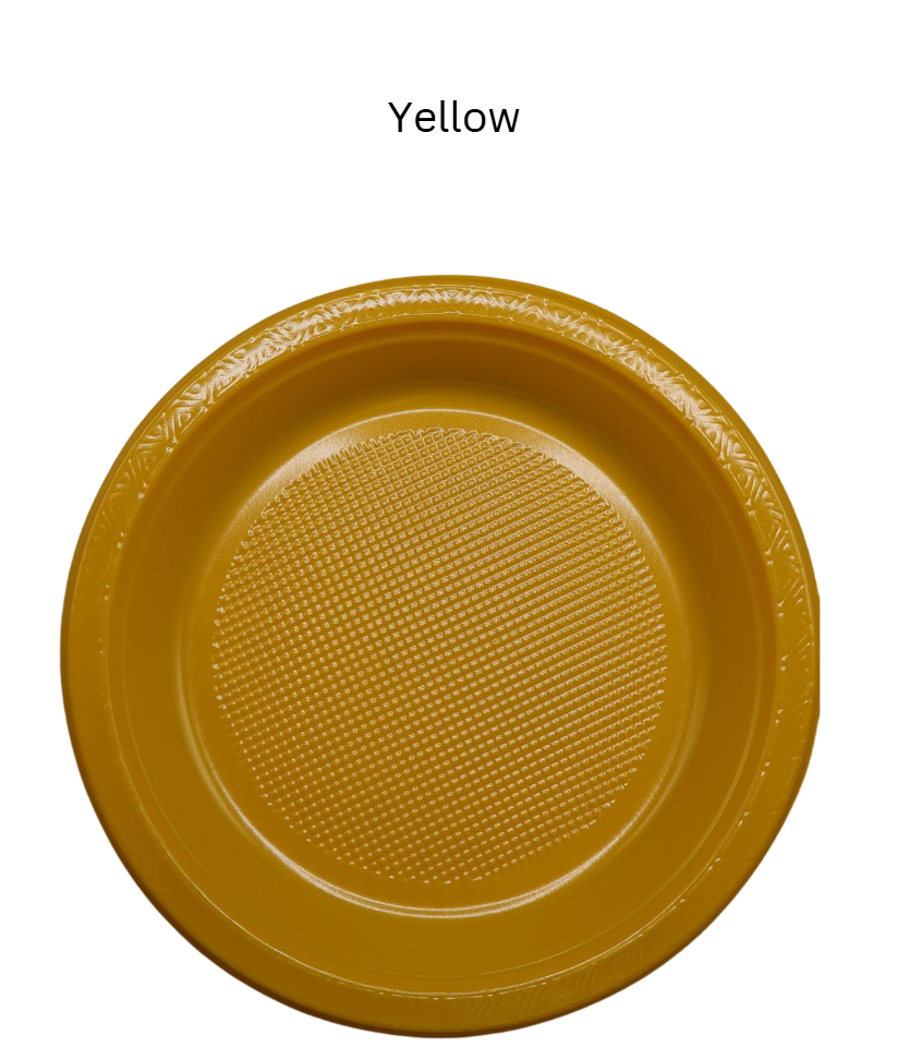 [50pcs/pack] Disposable Plastic Plate (6'' / 7'' / 9'' / 10'')  Multi Color Plastic Plate