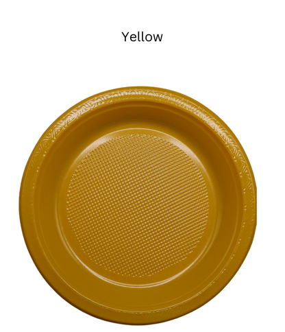 [50pcs/pack] Disposable Plastic Plate (6'' / 7'' / 9'' / 10'')  Multi Color Plastic Plate
