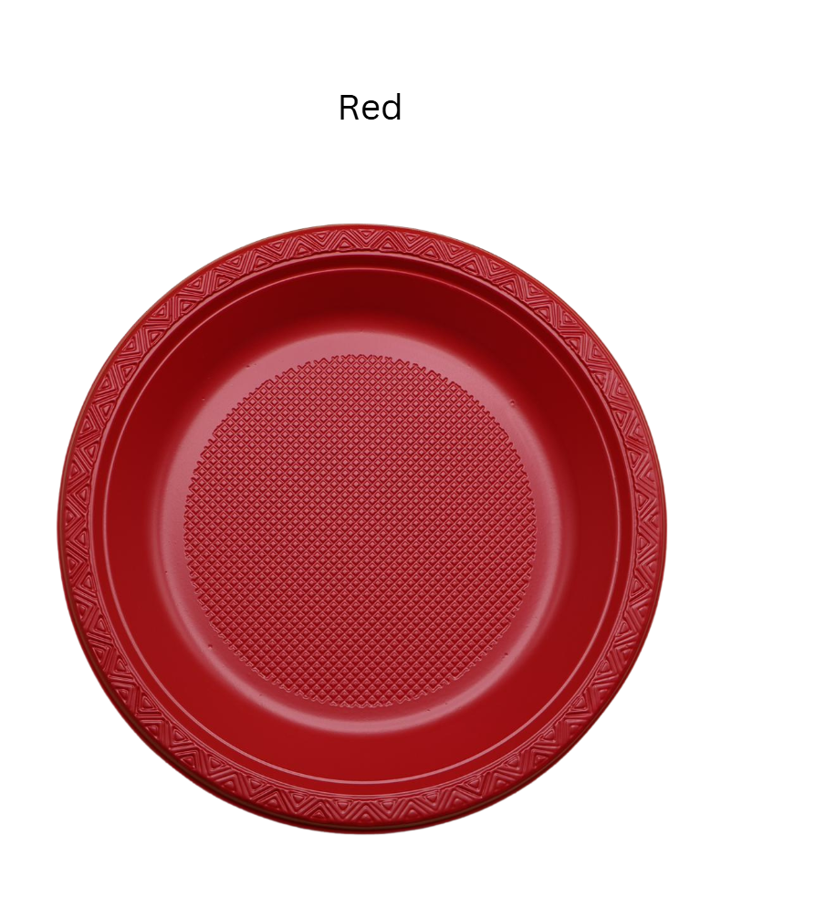 [50pcs/pack] Disposable Plastic Plate (6'' / 7'' / 9'' / 10'')  Multi Color Plastic Plate