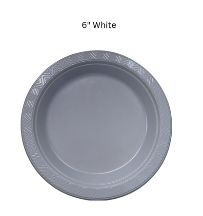 [50pcs/pack] Disposable Plastic Plate (6'' / 7'' / 9'' / 10'')  Multi Color Plastic Plate