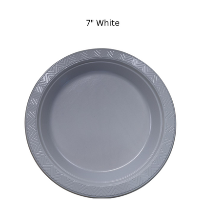 [50pcs/pack] Disposable Plastic Plate (6'' / 7'' / 9'' / 10'')  Multi Color Plastic Plate