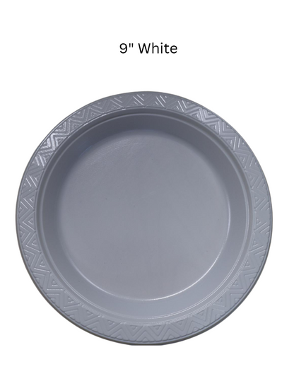 [50pcs/pack] Disposable Plastic Plate (6'' / 7'' / 9'' / 10'')  Multi Color Plastic Plate