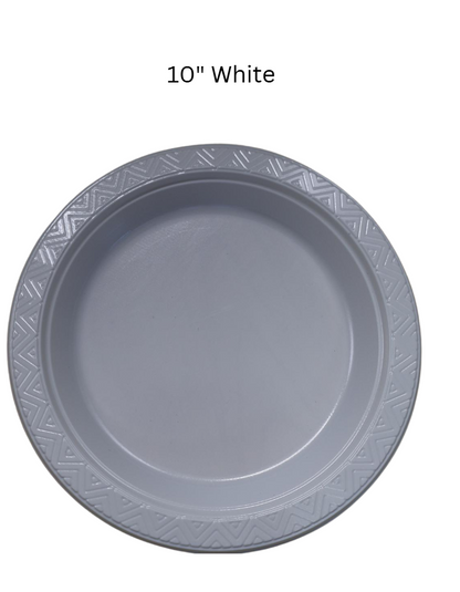 [50pcs/pack] Disposable Plastic Plate (6'' / 7'' / 9'' / 10'')  Multi Color Plastic Plate