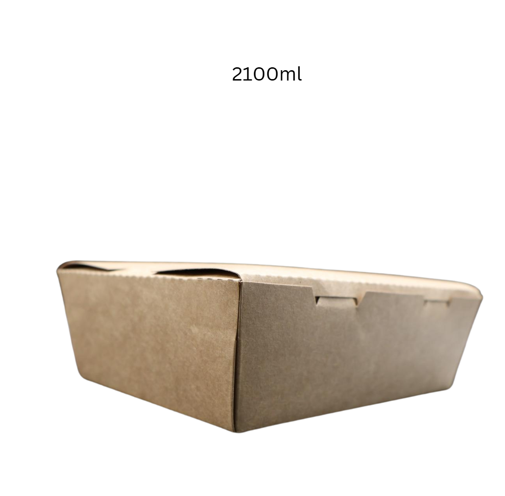 500ml/700ml/1200ml/2100ml kraft Paper takeaway box