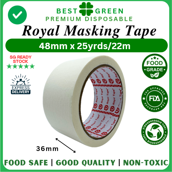 [48mm x 22m] Royal Masking Tape | [1 Ctn]